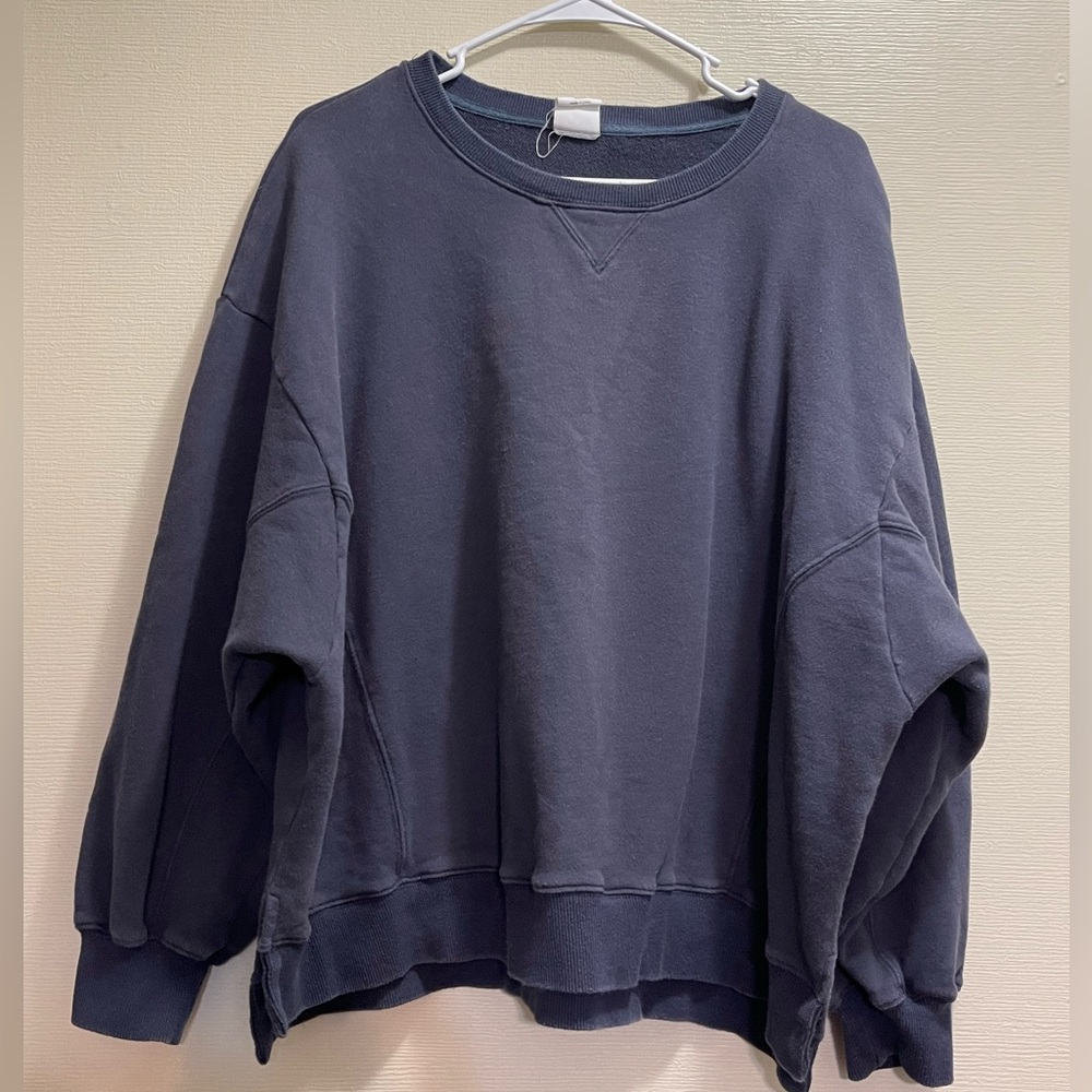 Anthropologie By Together Oversized Knit Sweater Black Sweater Small Med…